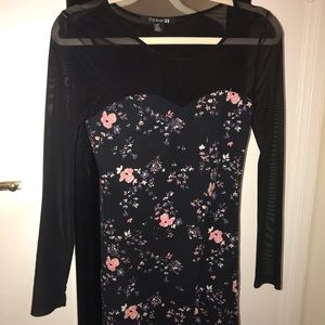 Floral Mesh Dress